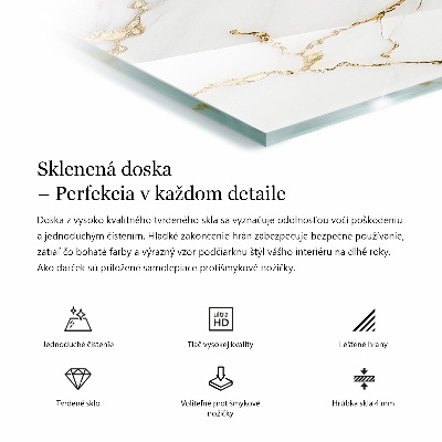Blat masă dreptunghiular Vene de marmură în design