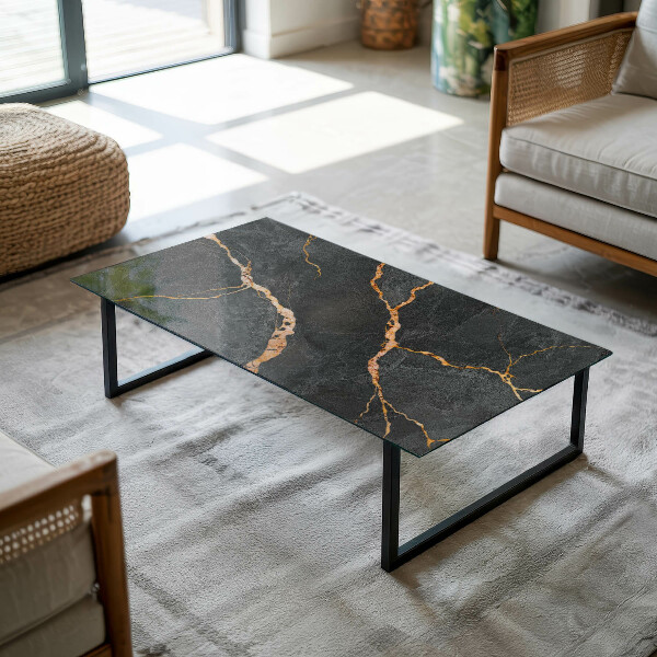Blat masă dreptunghiular Vene de marmură în design