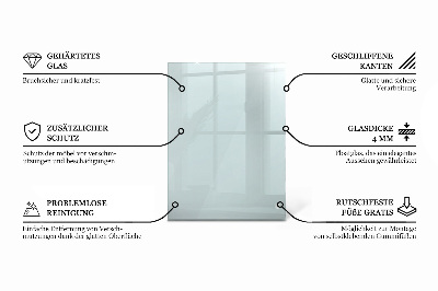 Blat de masă dreptunghiular transparent