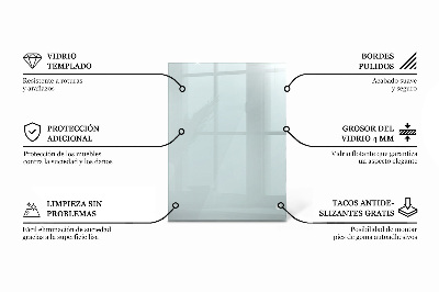 Blat de masă dreptunghiular transparent