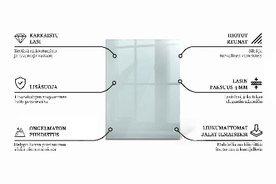 Blat de masă dreptunghiular transparent