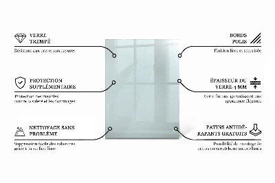 Blat de masă dreptunghiular transparent