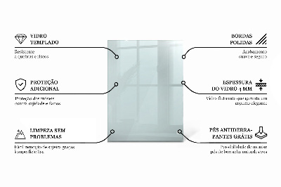 Blat de masă dreptunghiular transparent