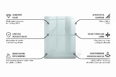 Blat de masă dreptunghiular transparent