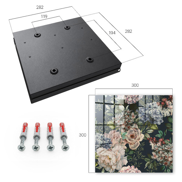 Dulap pentru chei Model floral