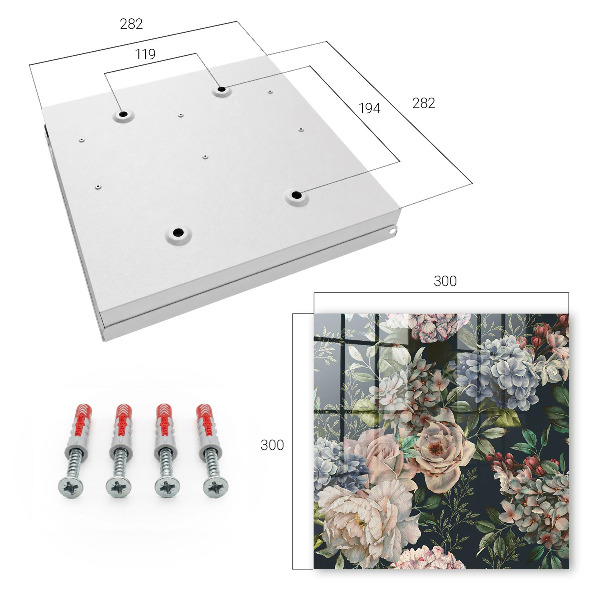 Dulap pentru chei Model floral