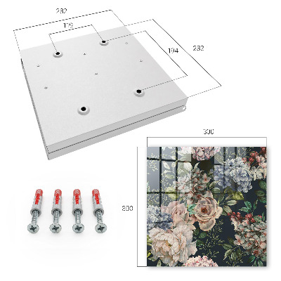 Dulap pentru chei Model floral