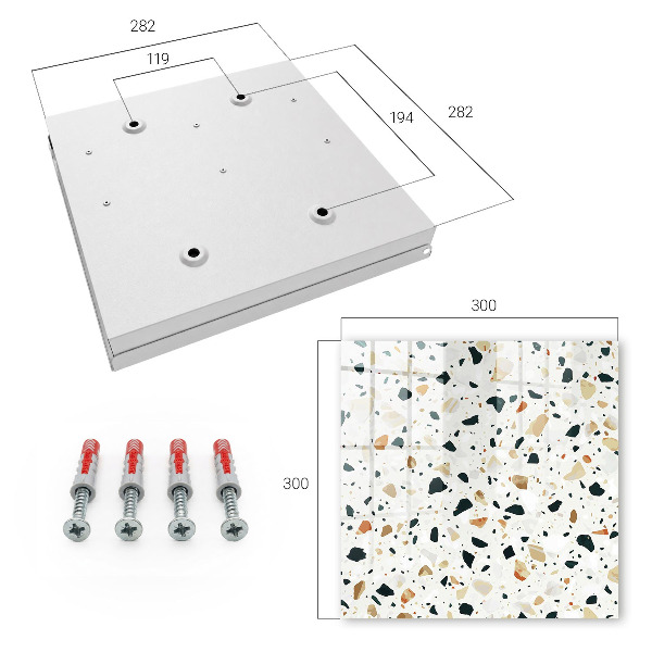Dulap pentru chei Model de terrazzo