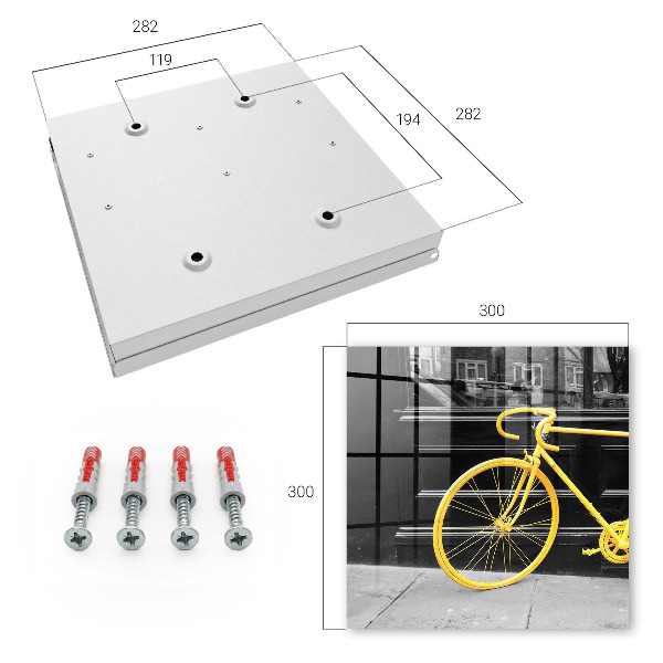 Dulap pentru chei Bicicletă galbenă