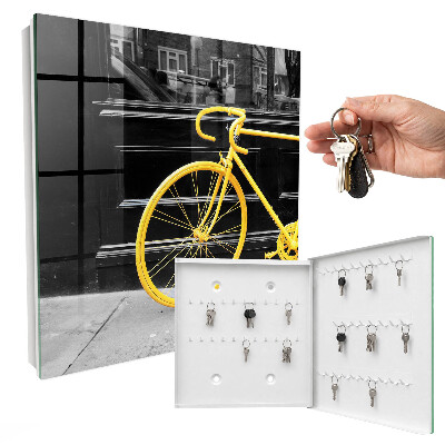 Dulap pentru chei Bicicletă galbenă