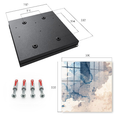 Dulap pentru chei Pete de acuarelă