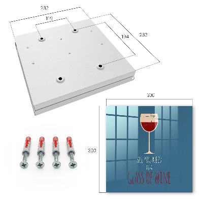 Dulap pentru chei Un pahar de vin