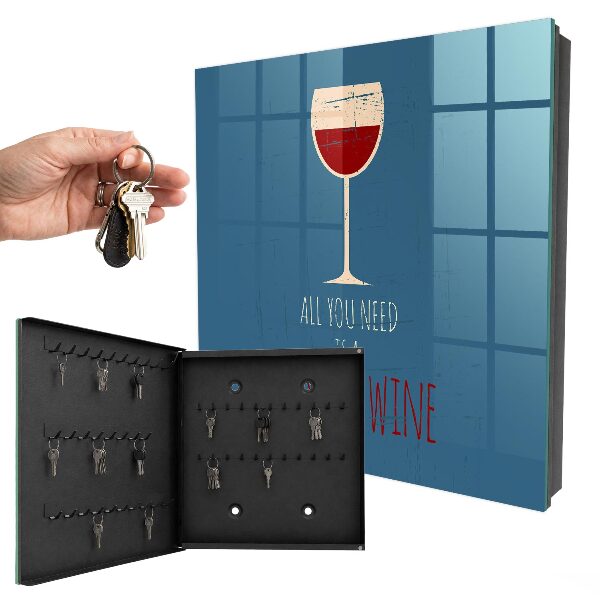 Dulap pentru chei Un pahar de vin