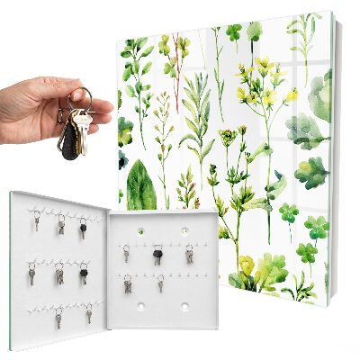 Dulap pentru chei Plante în acuarelă