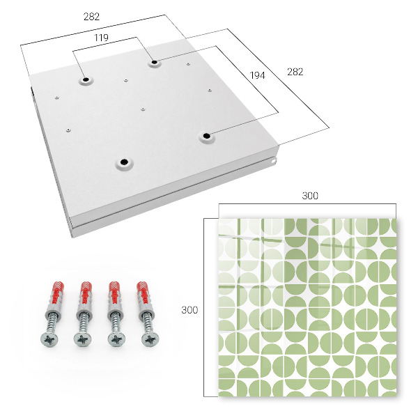 Dulap pentru chei Geometrie verde