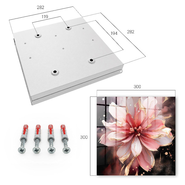 Dulap pentru chei Floare roz