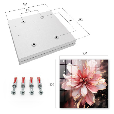Dulap pentru chei Floare roz