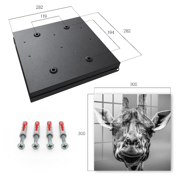 Dulap pentru chei Portretul unei girafe