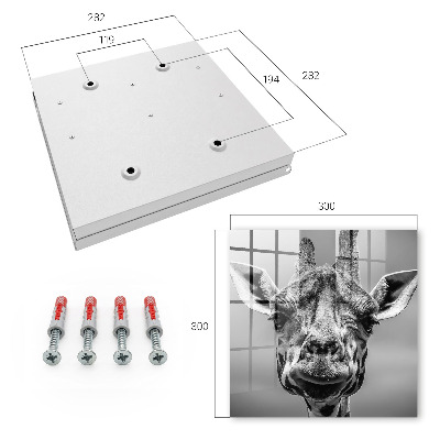Dulap pentru chei Portretul unei girafe
