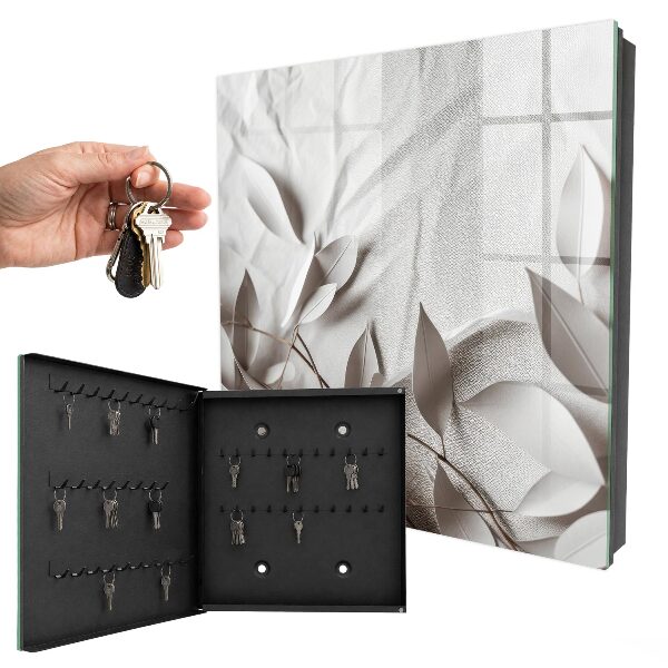Dulap pentru chei Material textil cu frunze