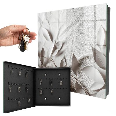 Dulap pentru chei Material textil cu frunze