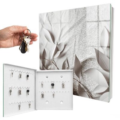 Dulap pentru chei Material textil cu frunze