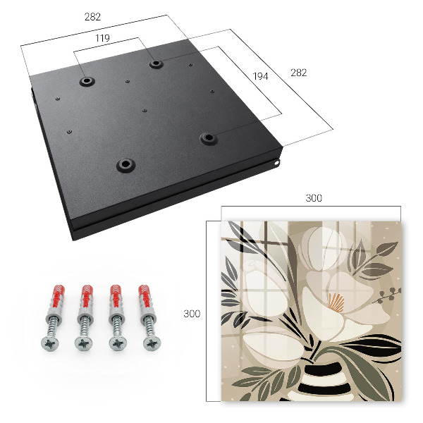 Dulap pentru chei Minimalism floral