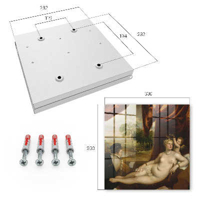 Dulap pentru chei Titian Venus și Lutierul