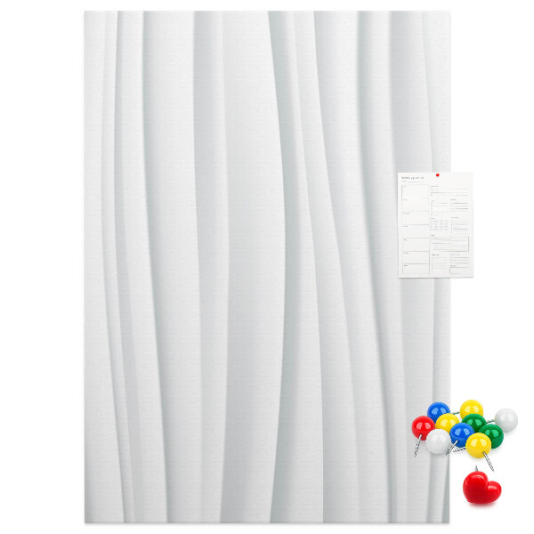 Tabla de pluta Valuri delicate pe un fundal deschis