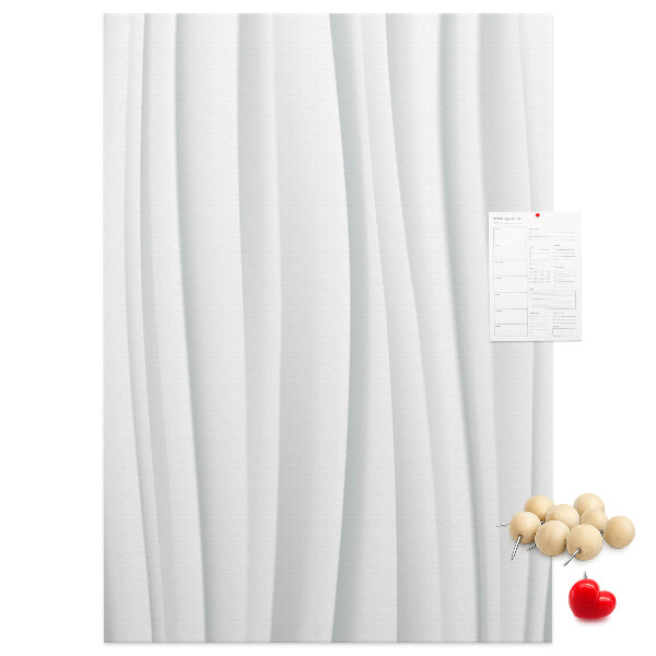Tabla de pluta Valuri delicate pe un fundal deschis