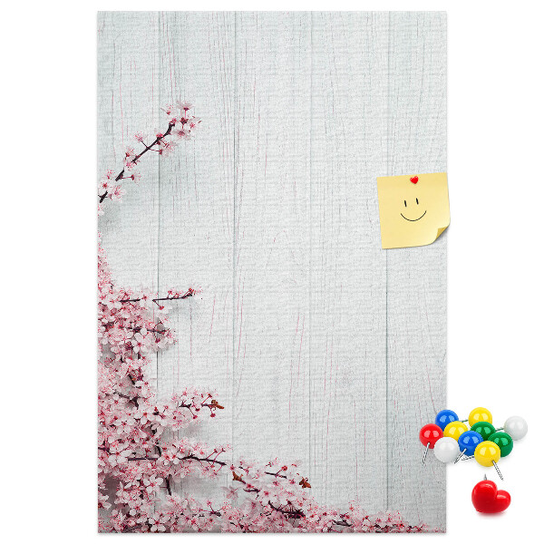 Tabla de pluta Ramuri florale pe un fundal deschis