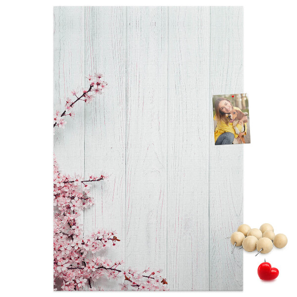 Tabla de pluta Ramuri florale pe un fundal deschis