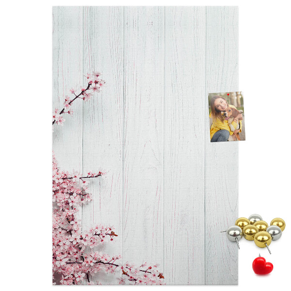Tabla de pluta Ramuri florale pe un fundal deschis