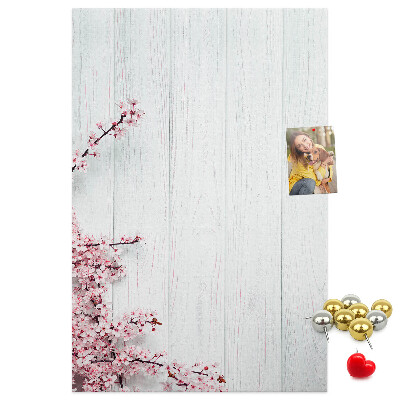 Tabla de pluta Ramuri florale pe un fundal deschis