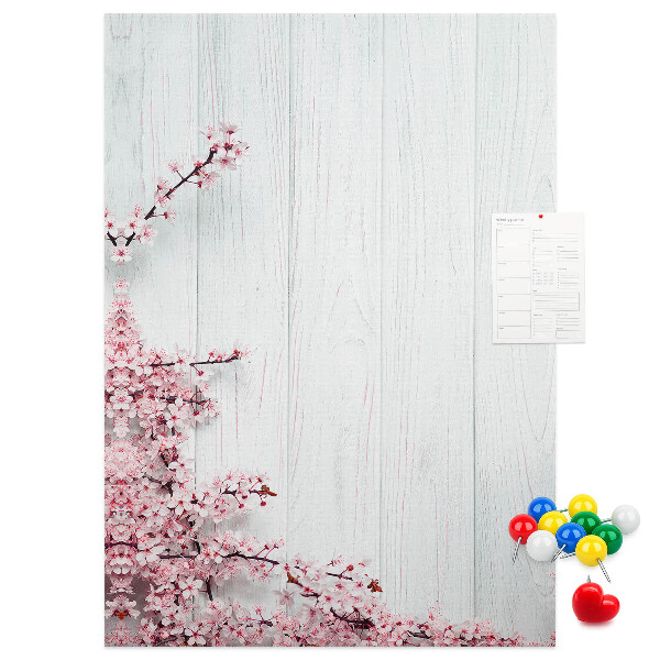 Tabla de pluta Ramuri florale pe un fundal deschis