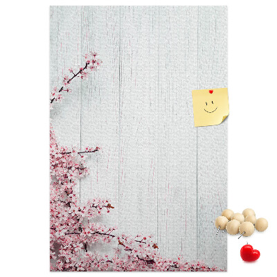 Tabla de pluta Ramuri florale pe un fundal deschis