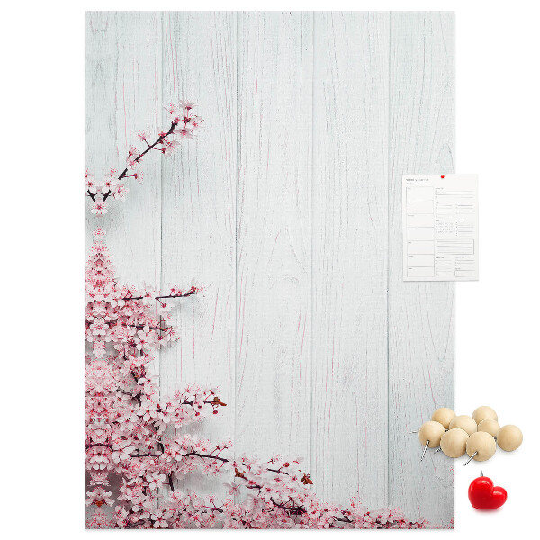 Tabla de pluta Ramuri florale pe un fundal deschis