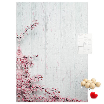 Tabla de pluta Ramuri florale pe un fundal deschis