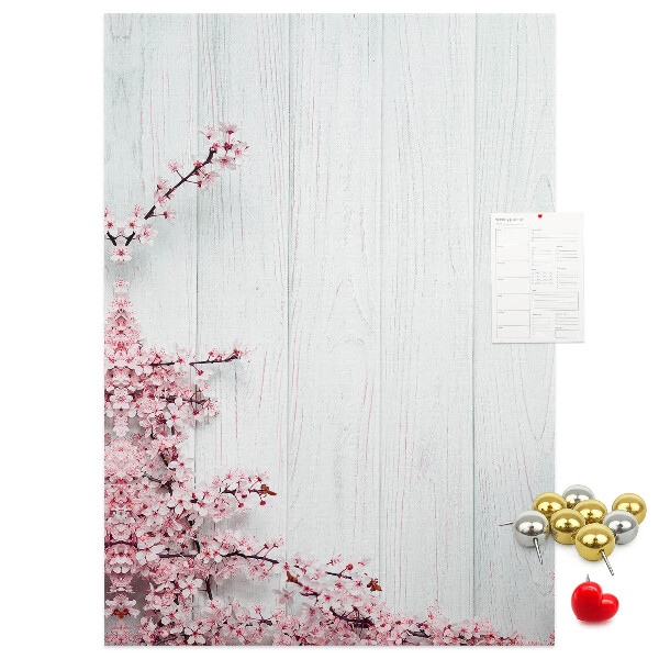 Tabla de pluta Ramuri florale pe un fundal deschis