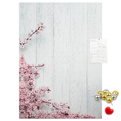 Tabla de pluta Ramuri florale pe un fundal deschis