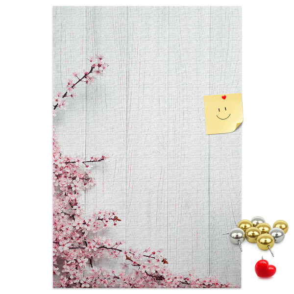Tabla de pluta Ramuri florale pe un fundal deschis
