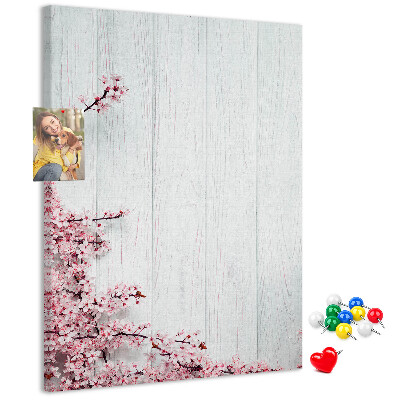 Tabla de pluta Ramuri florale pe un fundal deschis