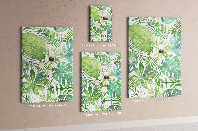 Tabla de pluta Model tropical cu frunze în nuanțe de verde
