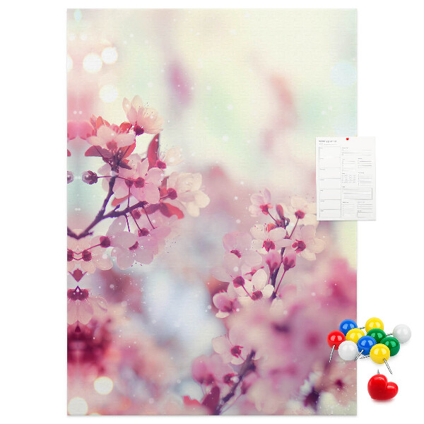Tabla de pluta Accente florale în nuanțe delicate