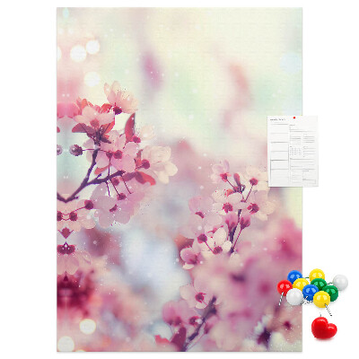 Tabla de pluta Accente florale în nuanțe delicate