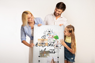 Tabla de pluta Timp pentru o aventură cu o inscripție inspiratoare