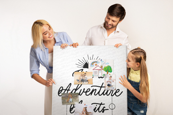 Tabla de pluta Timp pentru o aventură cu o inscripție inspiratoare