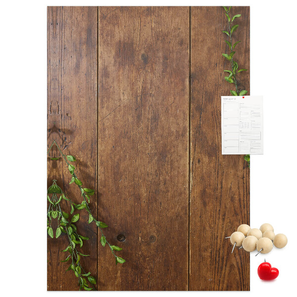 Tabla de pluta Lemn rustic cu ramuri verzi