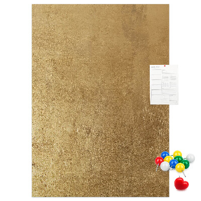 Panou plută Hârtie aurie cu ace colorate