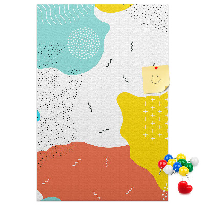 Tabla de pluta Forme și modele abstracte colorate